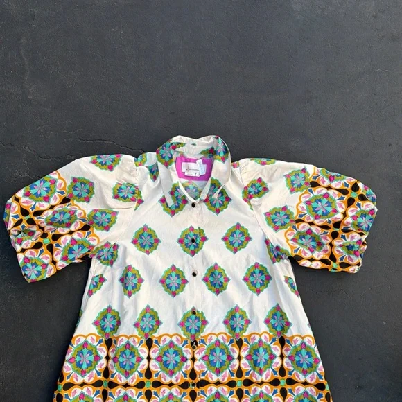 Anthropologie Multicolor Patterned Maxi Dress - Picture 3 of 6